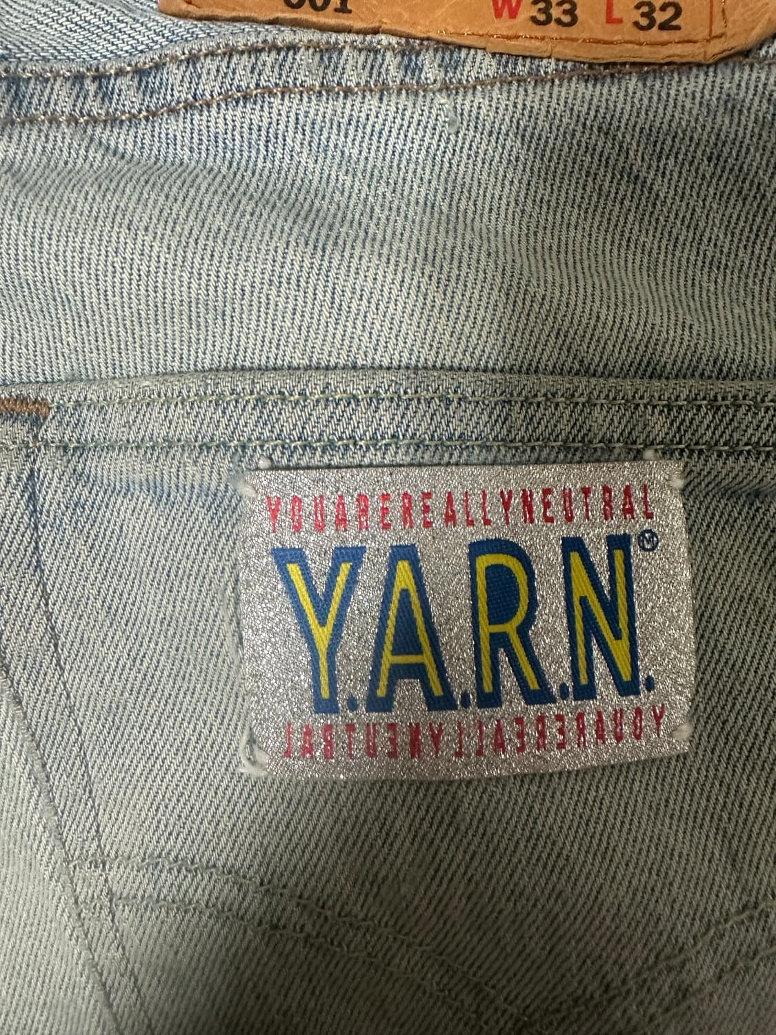 Y.A.R.N(얀) 청바지 판매합니다 상품이미지3