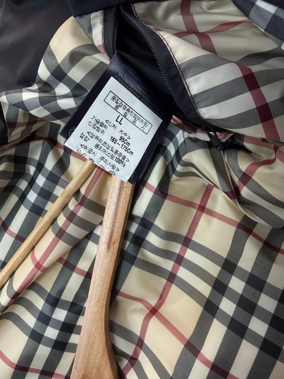 66/ 버버리 체크안감 베이직 롱패딩 상품이미지10