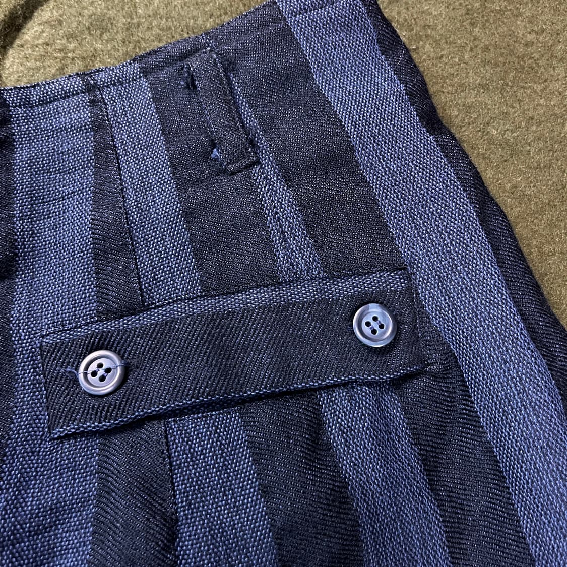 미치코 코시노 빈티지스트라이프 팬츠 (실측확인) 상품이미지6