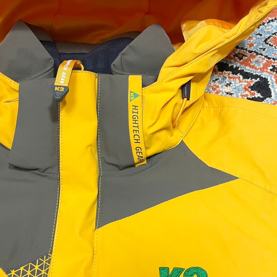 K2 하이테크기어 옐로우 등산 바람막이 점퍼 여성85 상품이미지4