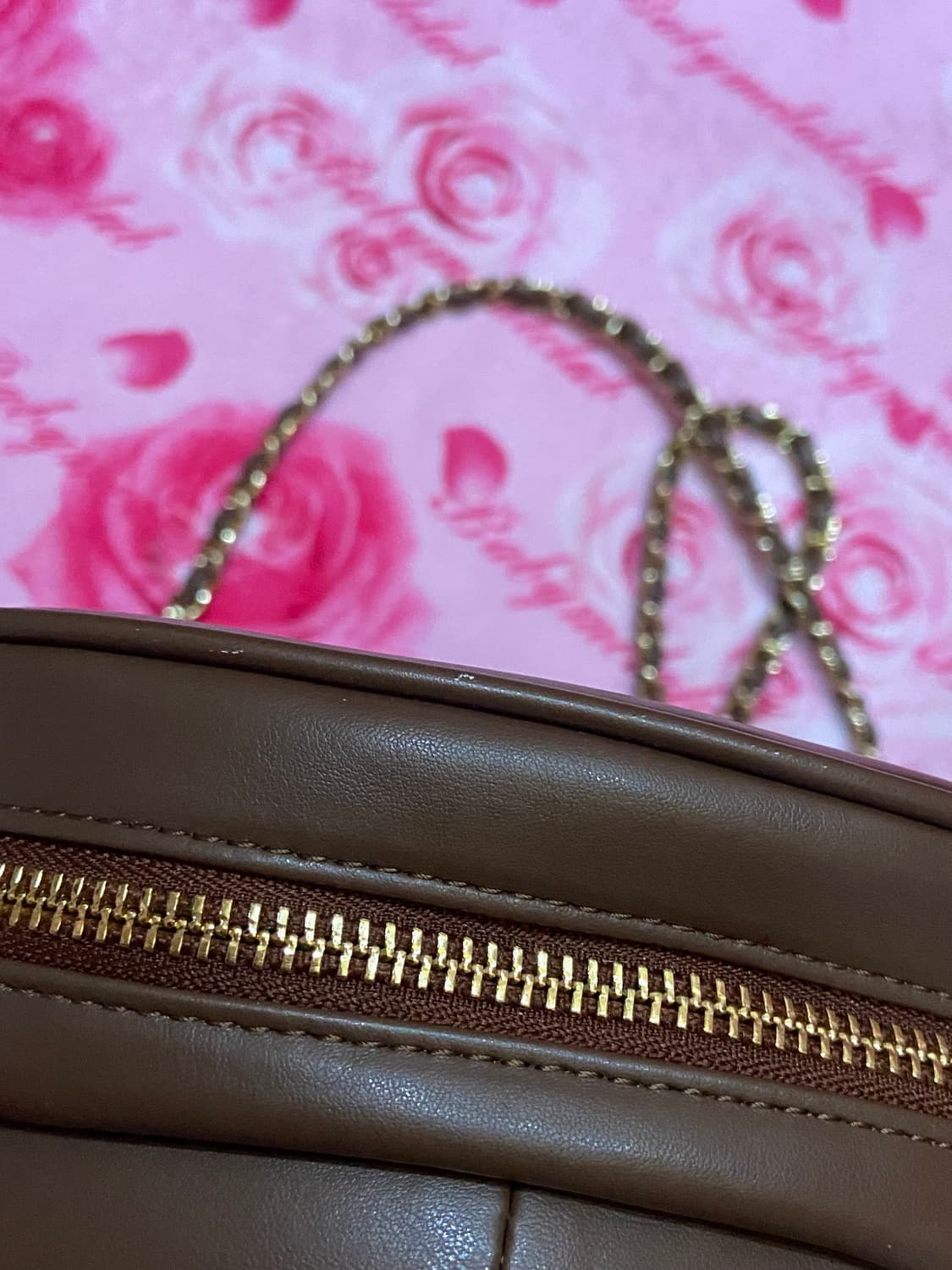 bape 베이프 베이비리사 크리스탈 스톤 플러시 돌체인 숄더백 상품이미지3