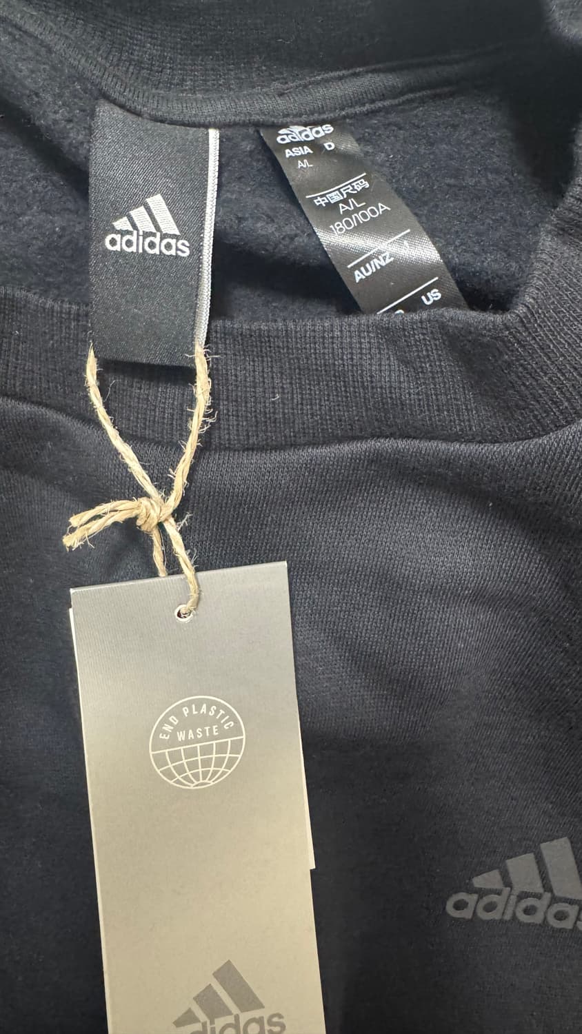 아디다스 블랙 맨투맨 XL (새상품) 상품이미지3