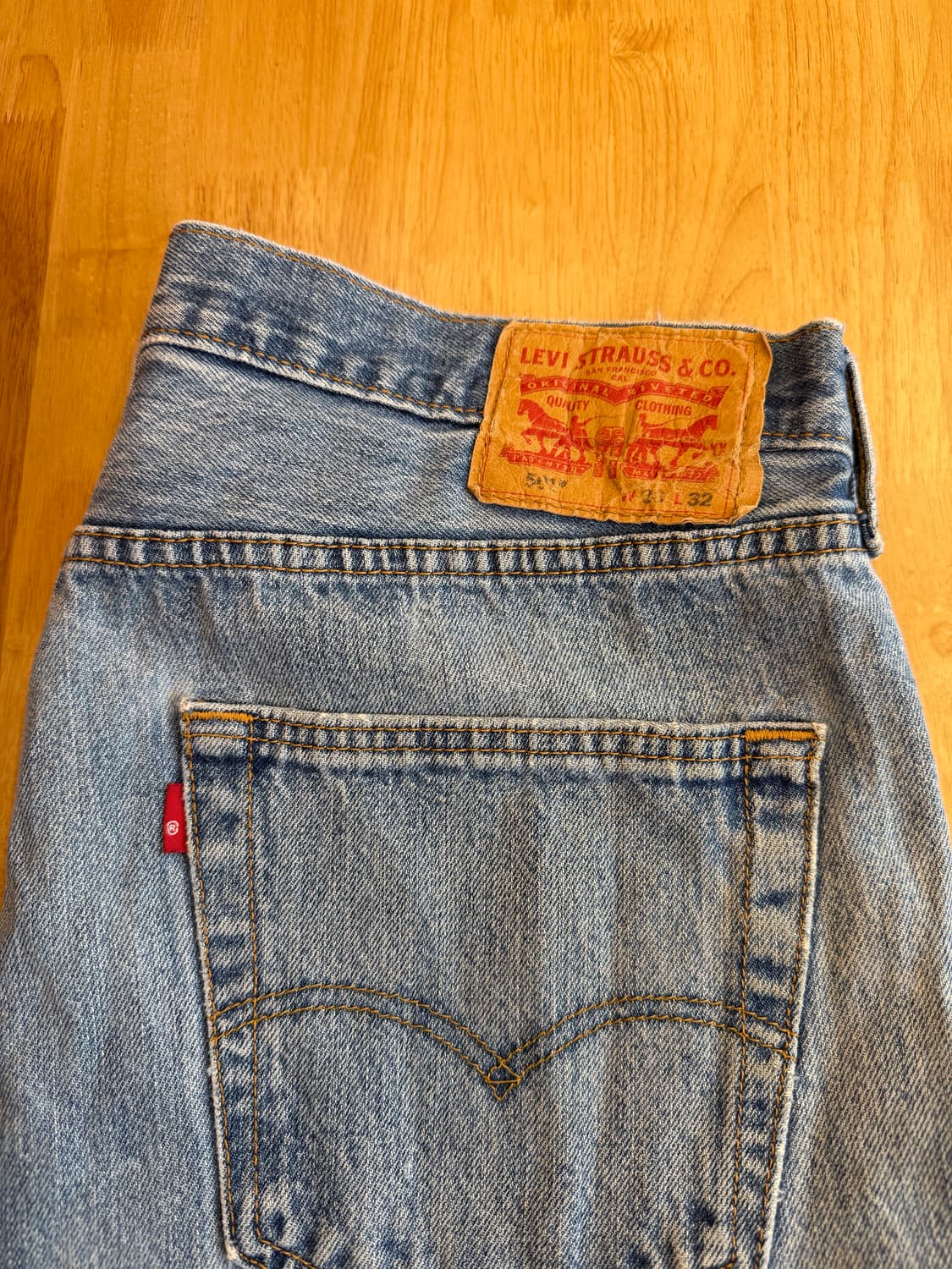 리바이스 501 블랭크탭 빈티지워싱 상품이미지2