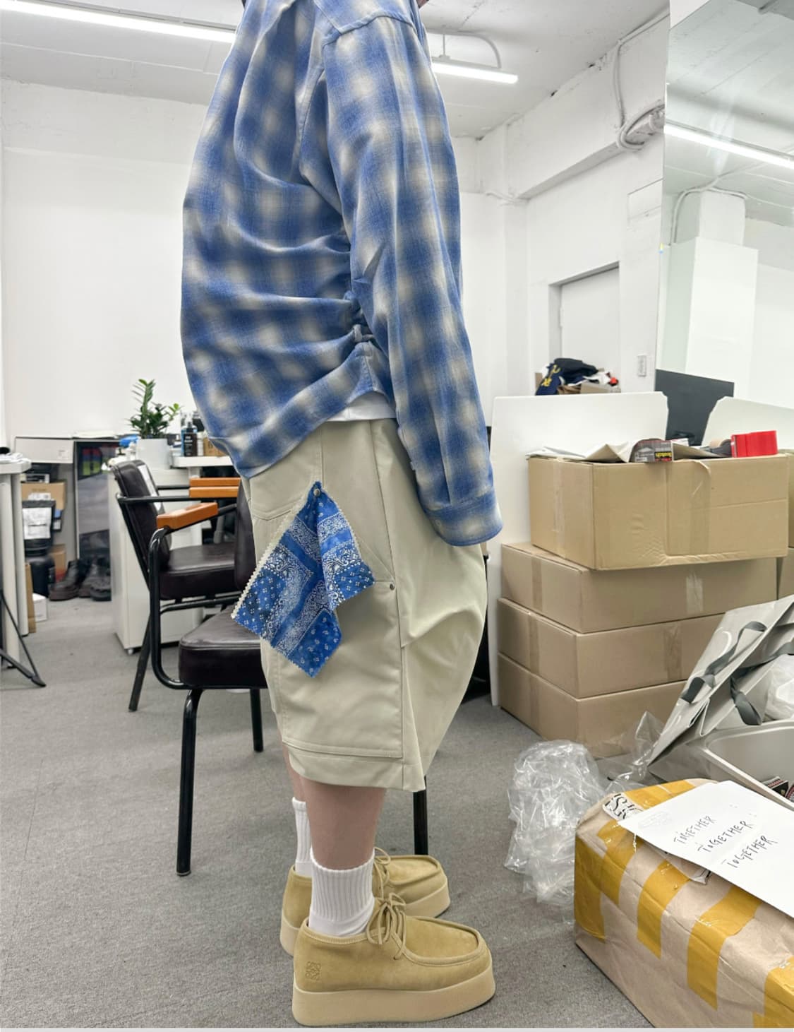 [1] 논노드 알파인 카펜터 쇼츠 베이지 상품이미지3