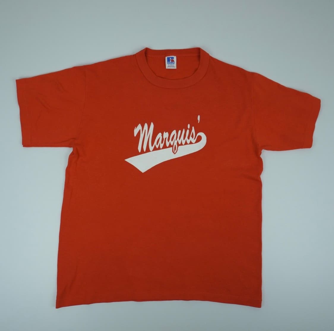 USA 90’s 러셀 애슬레틱 ‘Marquis’ 스크립트 그래픽 티 상품이미지1