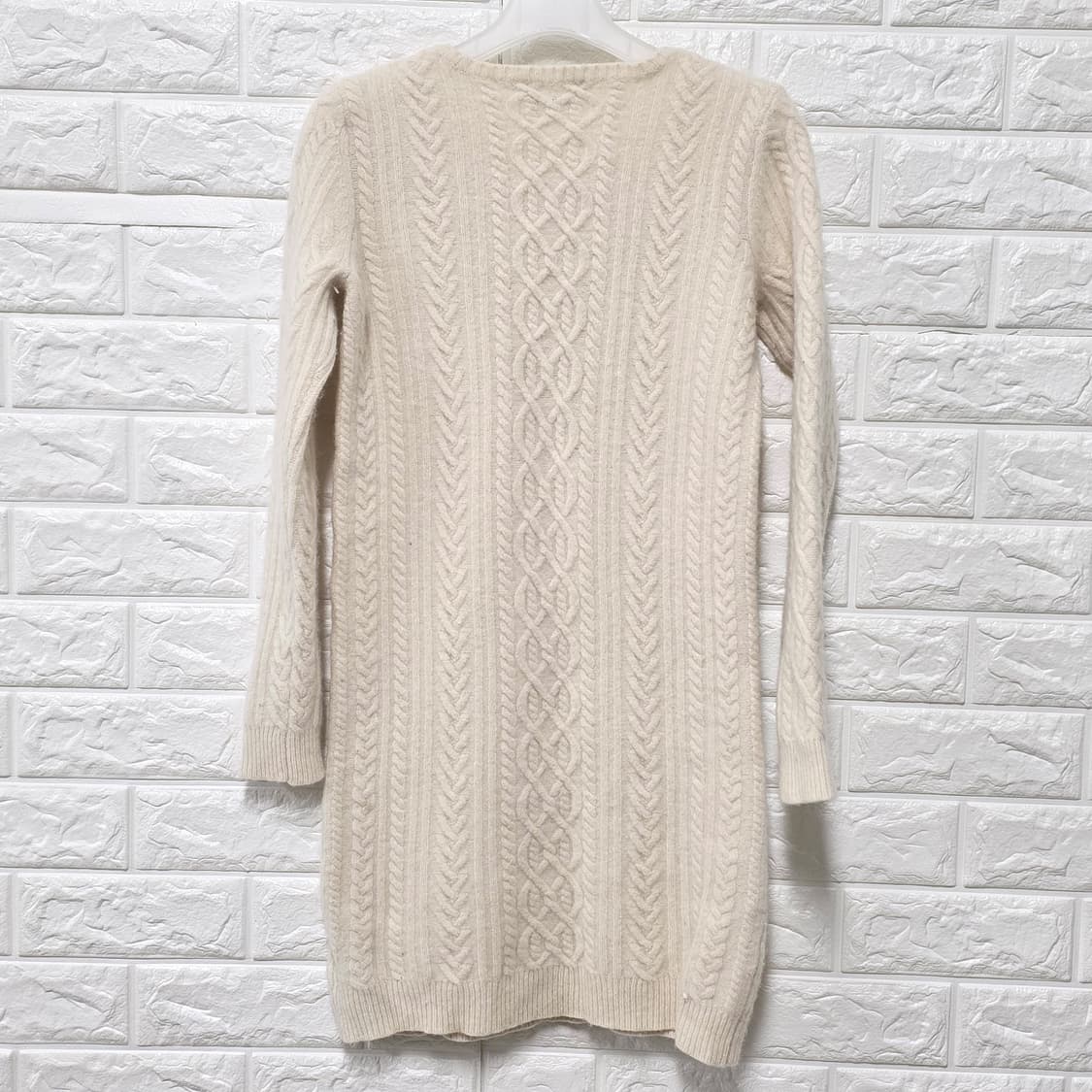 택포) 폴로 랄프로렌 캐시미어 혼방 케이블니트 원피스 S 상품이미지4