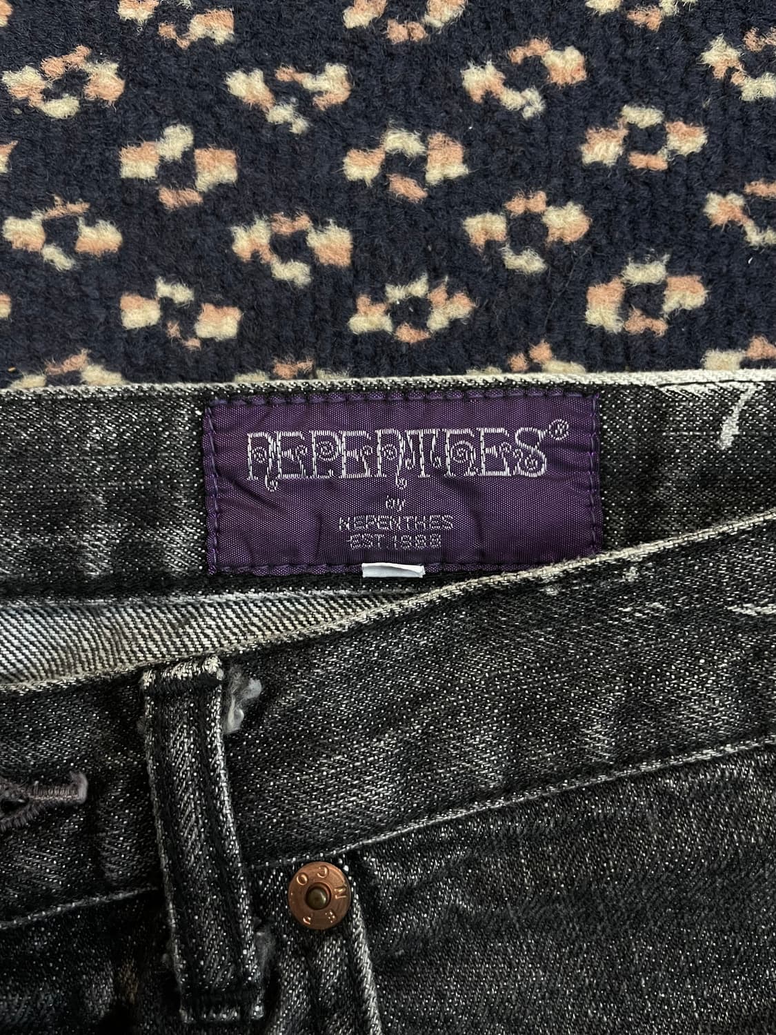 NEPENTHES Paint splatter denim pants 상품이미지7