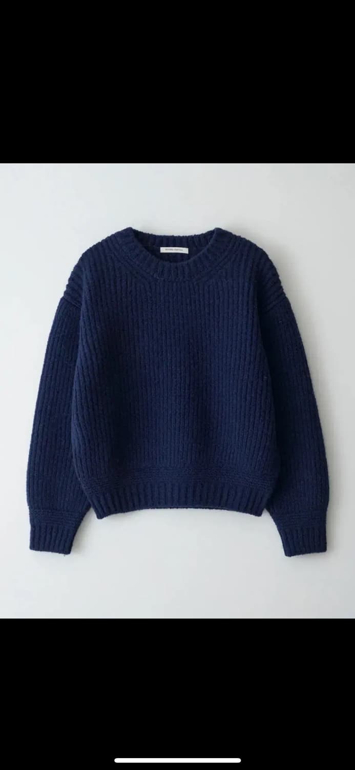 낫띵리튼 Tobu Volume Wool Knit 네이비 상품이미지1