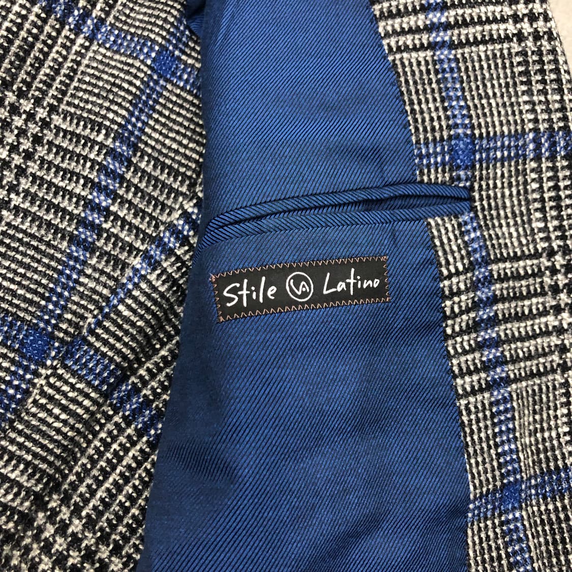 스틸레라티노 이태리 울 실크 글렌체크 트위드 자켓 50 상품이미지4