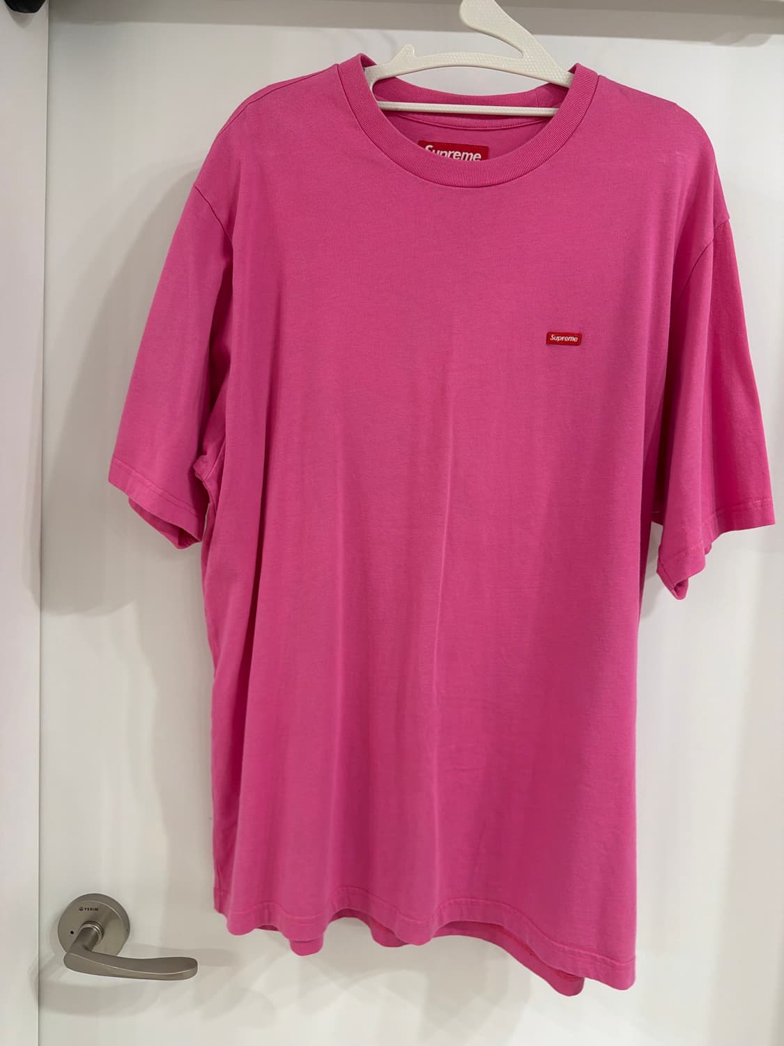 슈프림 스몰박스로고 핑크 m 상품이미지1