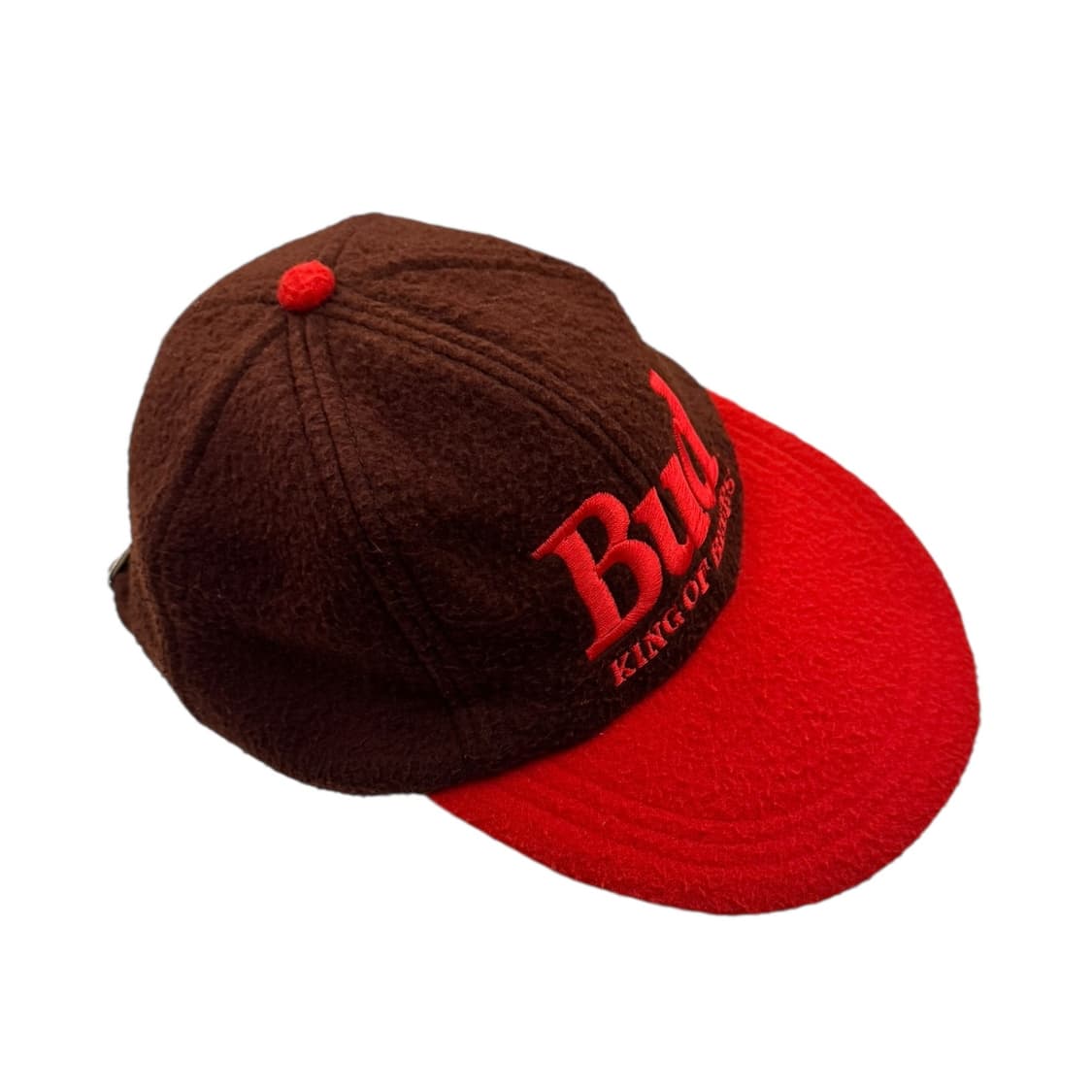 버드와이저 90's 후리스 캡 브라운/레드 상품이미지3