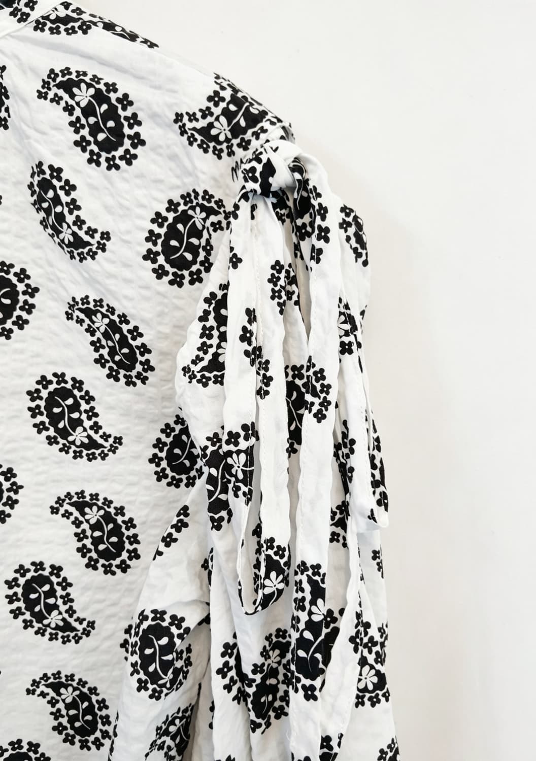 MSGM 페이즐리 커트아웃 리본 블라우스 (Italy) 상품이미지6