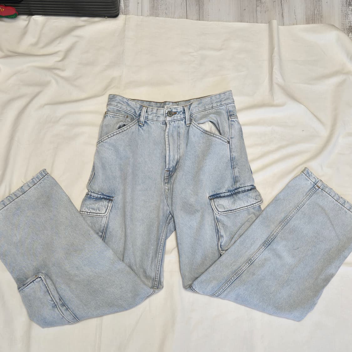 자라 유킬리티 카고 진 블루 상품이미지2