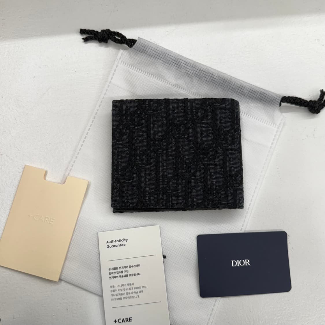 [1회 사용] 디올 오블리크 반지갑 블랙 상품이미지2