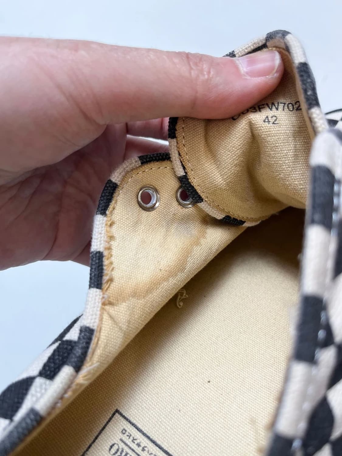 메종 미하라 야스히로 베이커 OG 솔 캔버스 로우 Q1392 상품이미지10