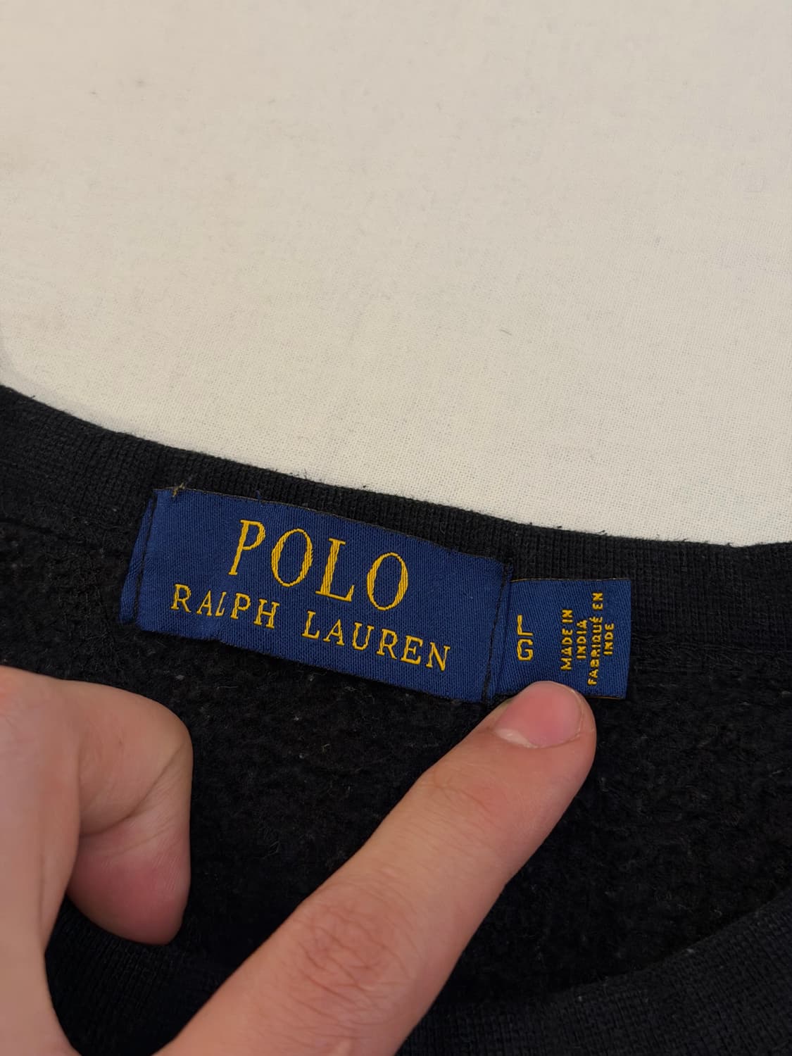 폴로 랄프로렌 맨투맨 스웻셔츠 블랙 상품이미지3