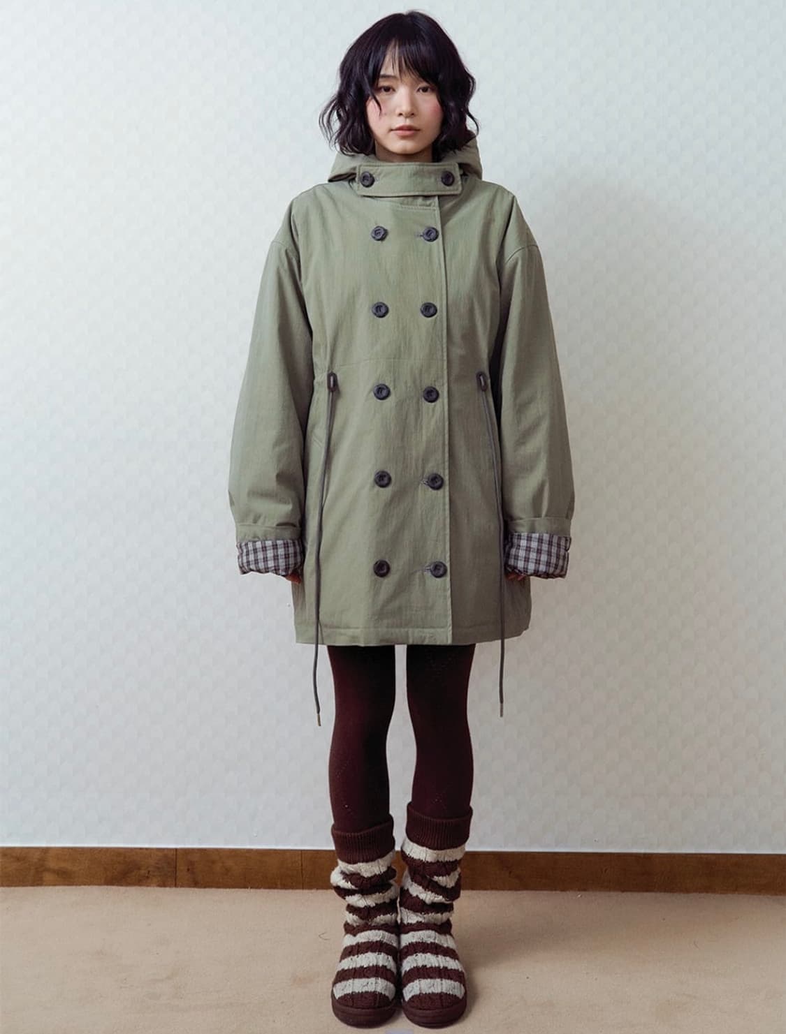 오피쉬 야상 패딩 카키 상품이미지1