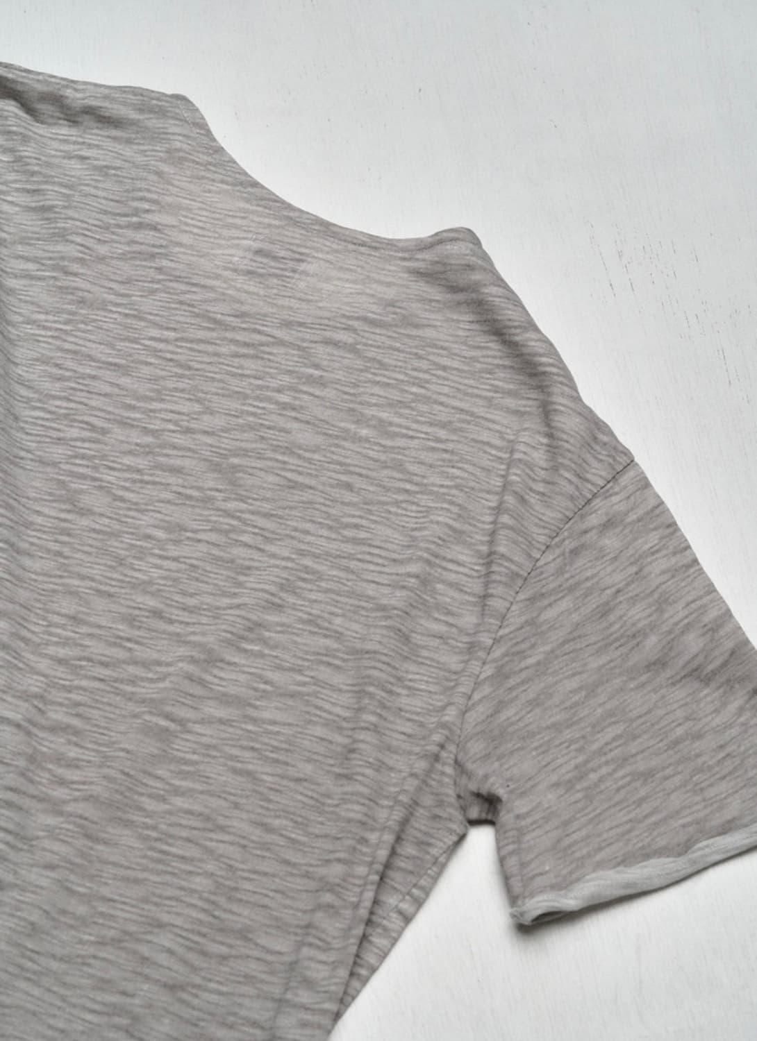 Textured Roll Half Sleeve 그레이 상품이미지1