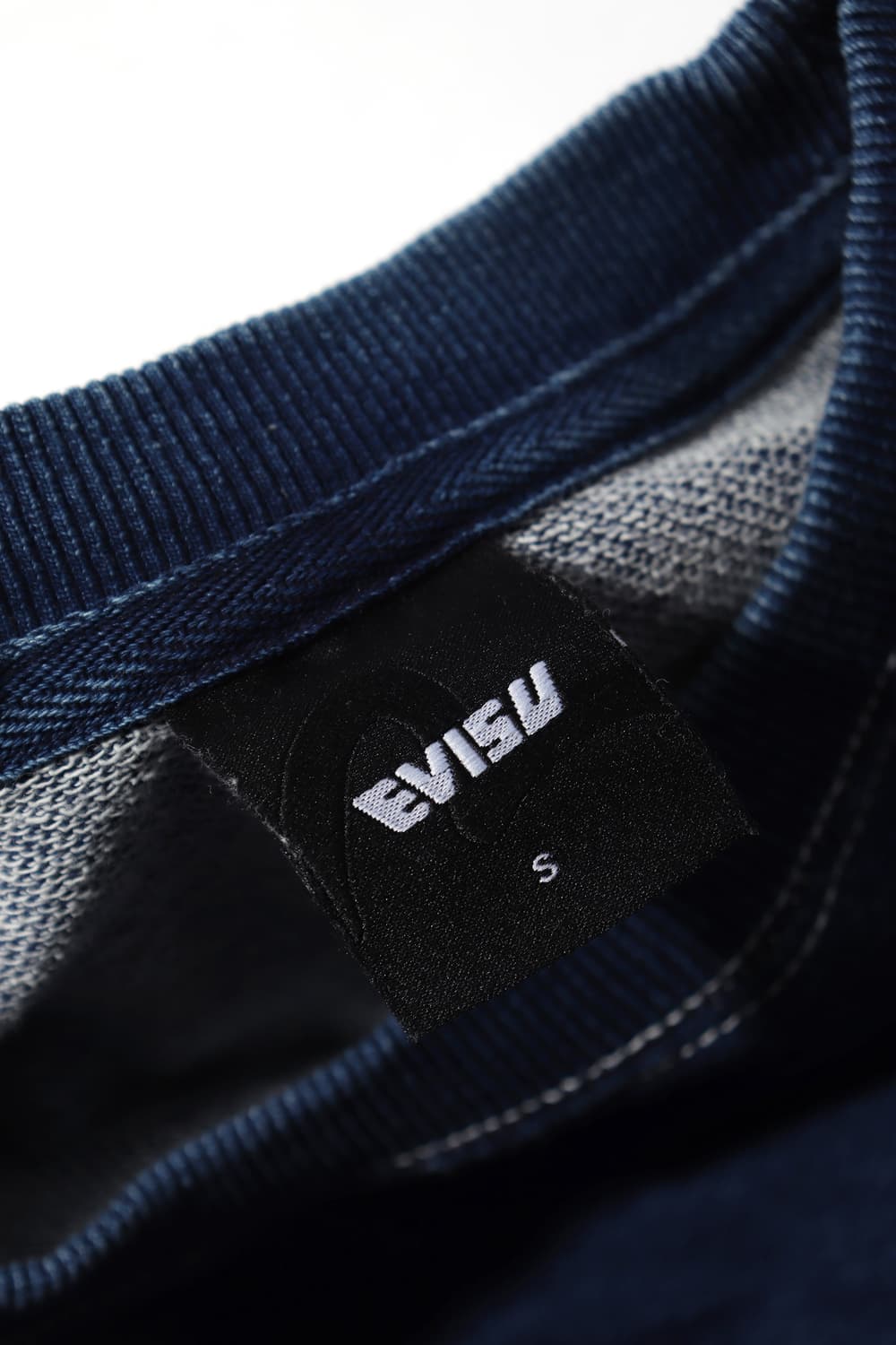 EVISU 인디고 시그니처 로고 맨투맨 size S 상품이미지4