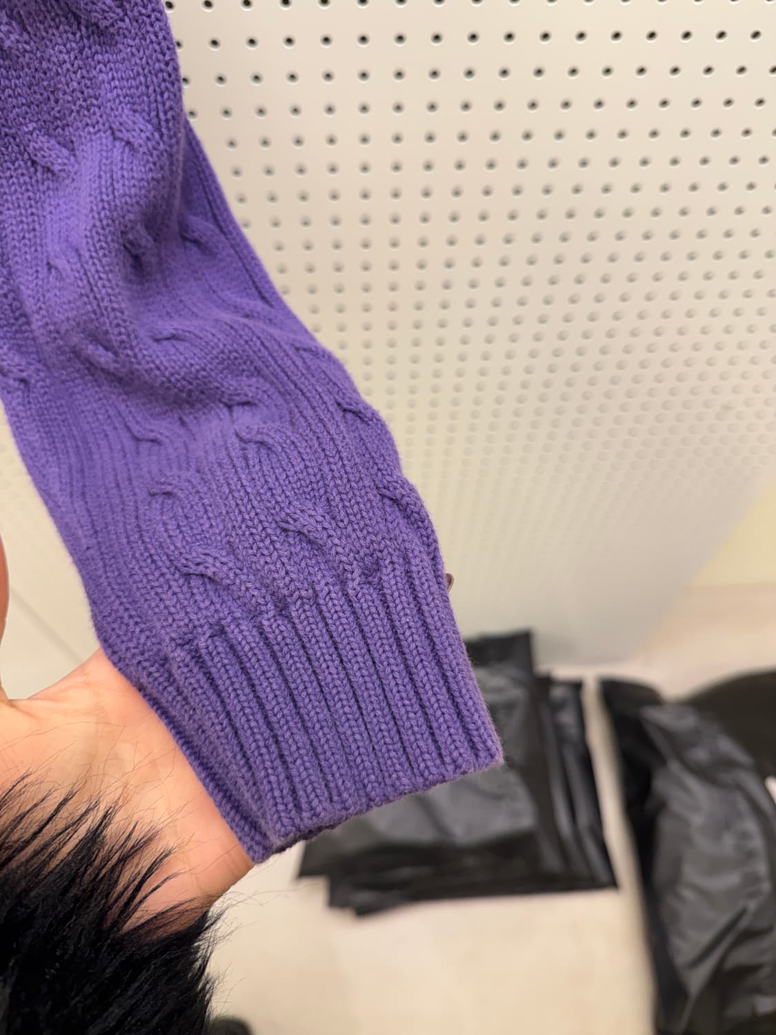 폴로 랄프로렌 케이블 퍼플 포니 니트 U1330 상품이미지4