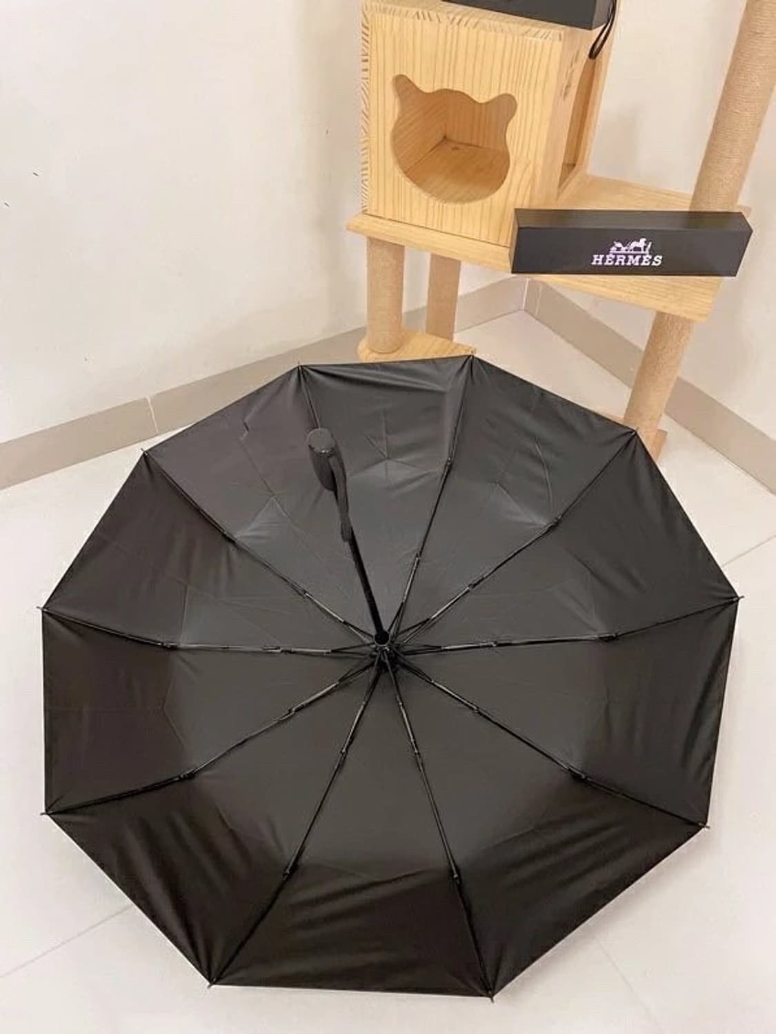 에르메스 5단 4계절 양산겸 우산 베이직 블랙  상품이미지2