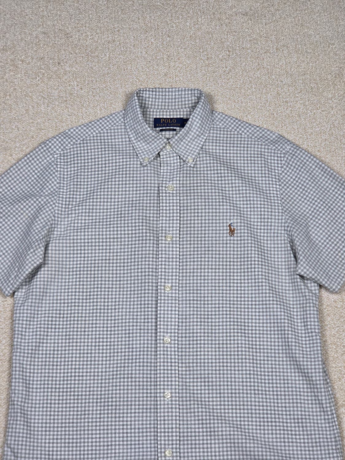 [폴로 랄프로렌] 클래식 핏 깅엄 체크 코튼 반팔 셔츠 | S00067 상품이미지2