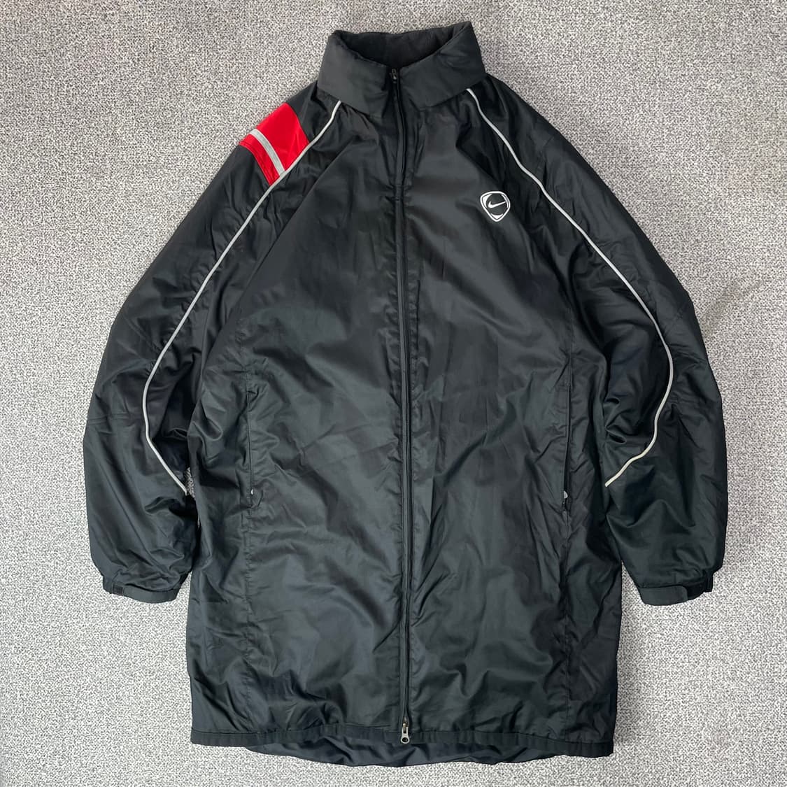 나이키 블랙 롱 코치 자켓 상품이미지1