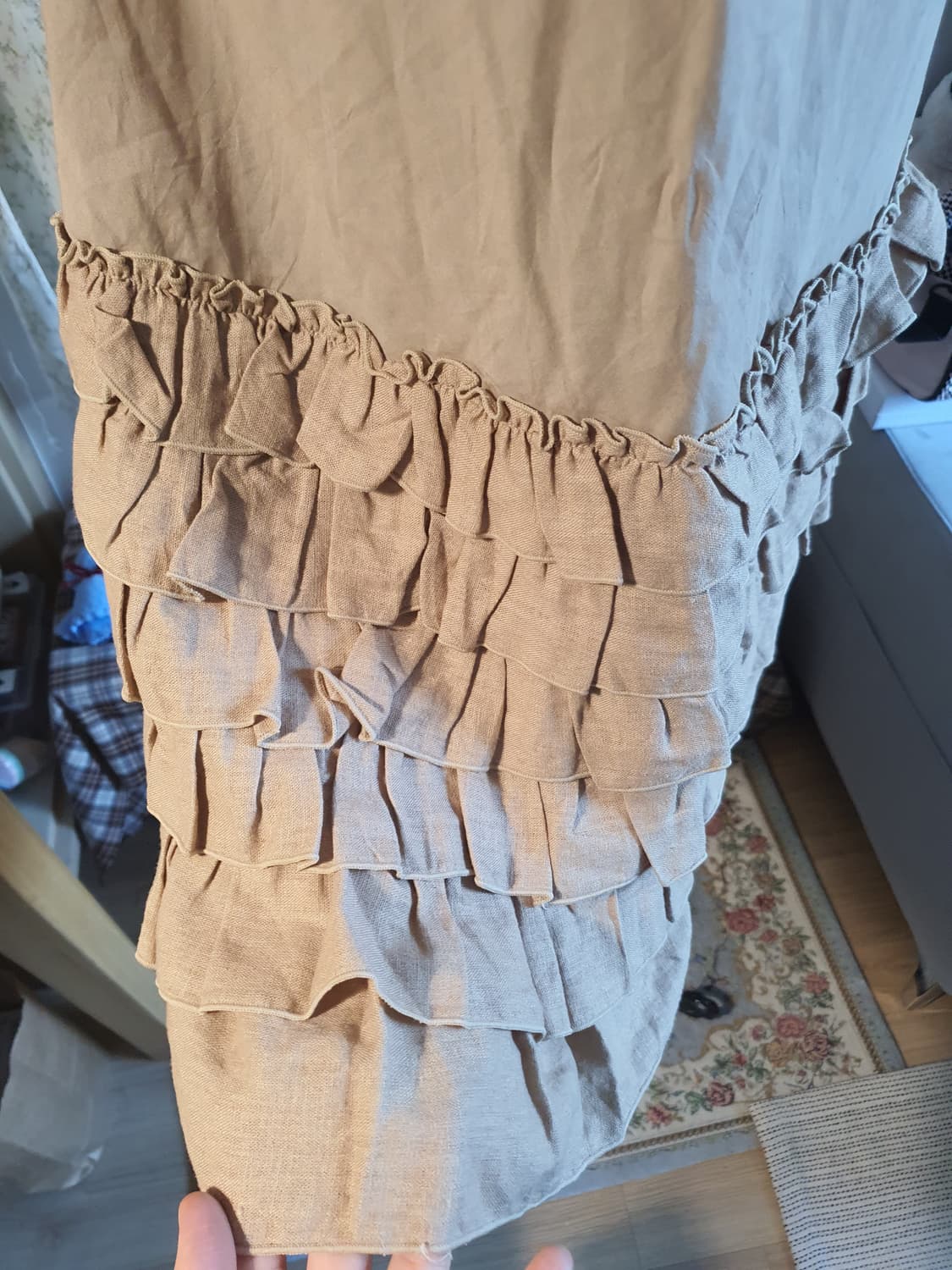 [일본빈티지] 프릴 캉캉 끈나시 롱 원피스 모리걸 상품이미지2