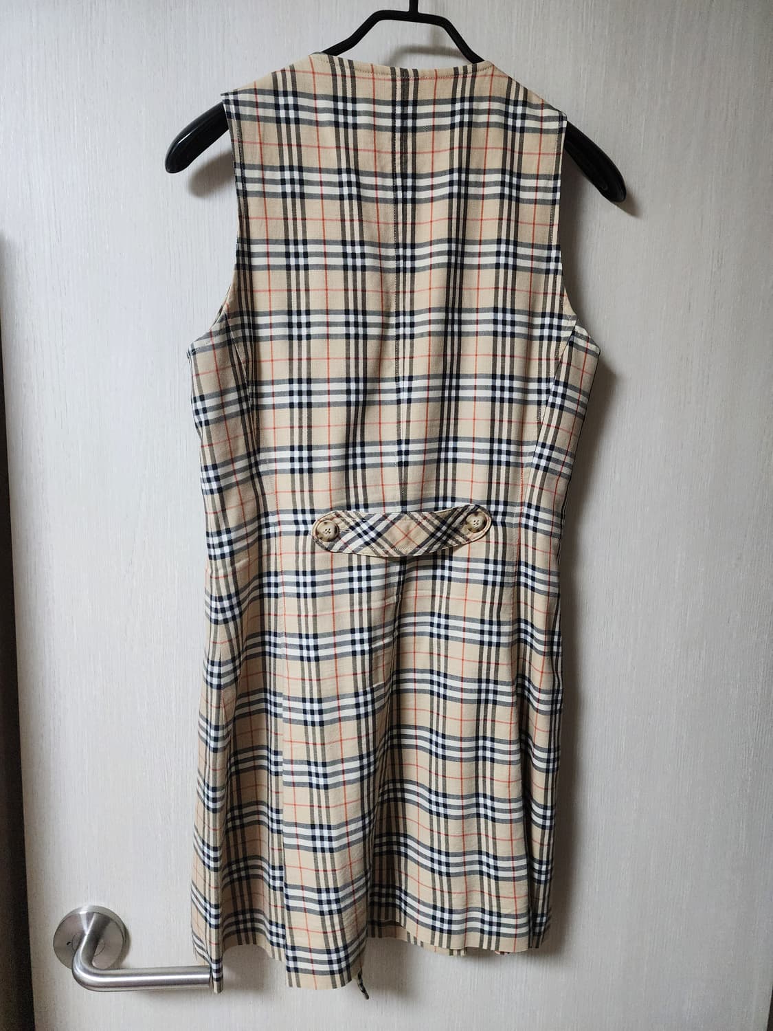 (정품) Burberry 버버리 노바체크 슬리브리스 원피스 상품이미지2
