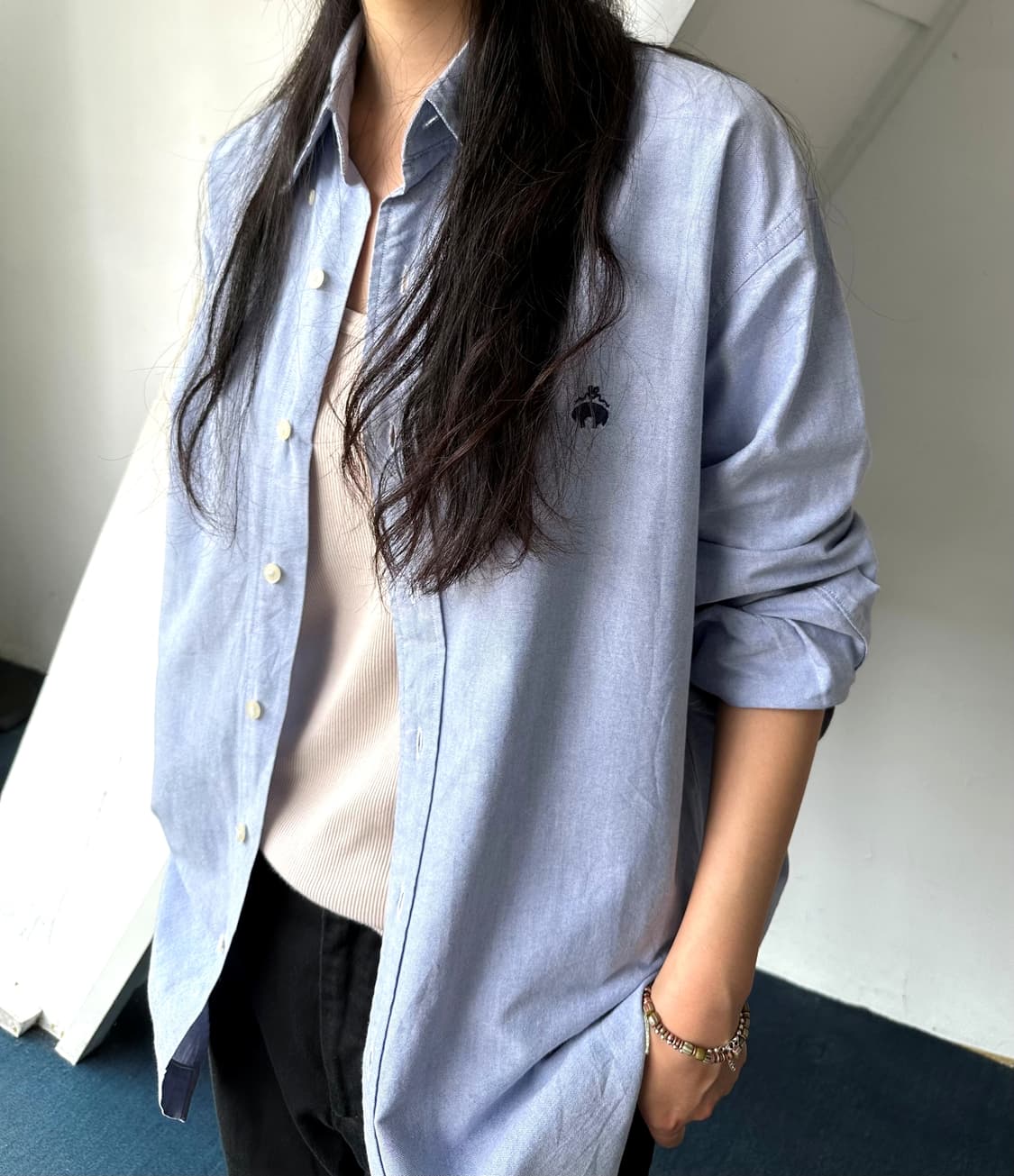U.S.A. made cotton O/X fabric B/D shirt 상품이미지10