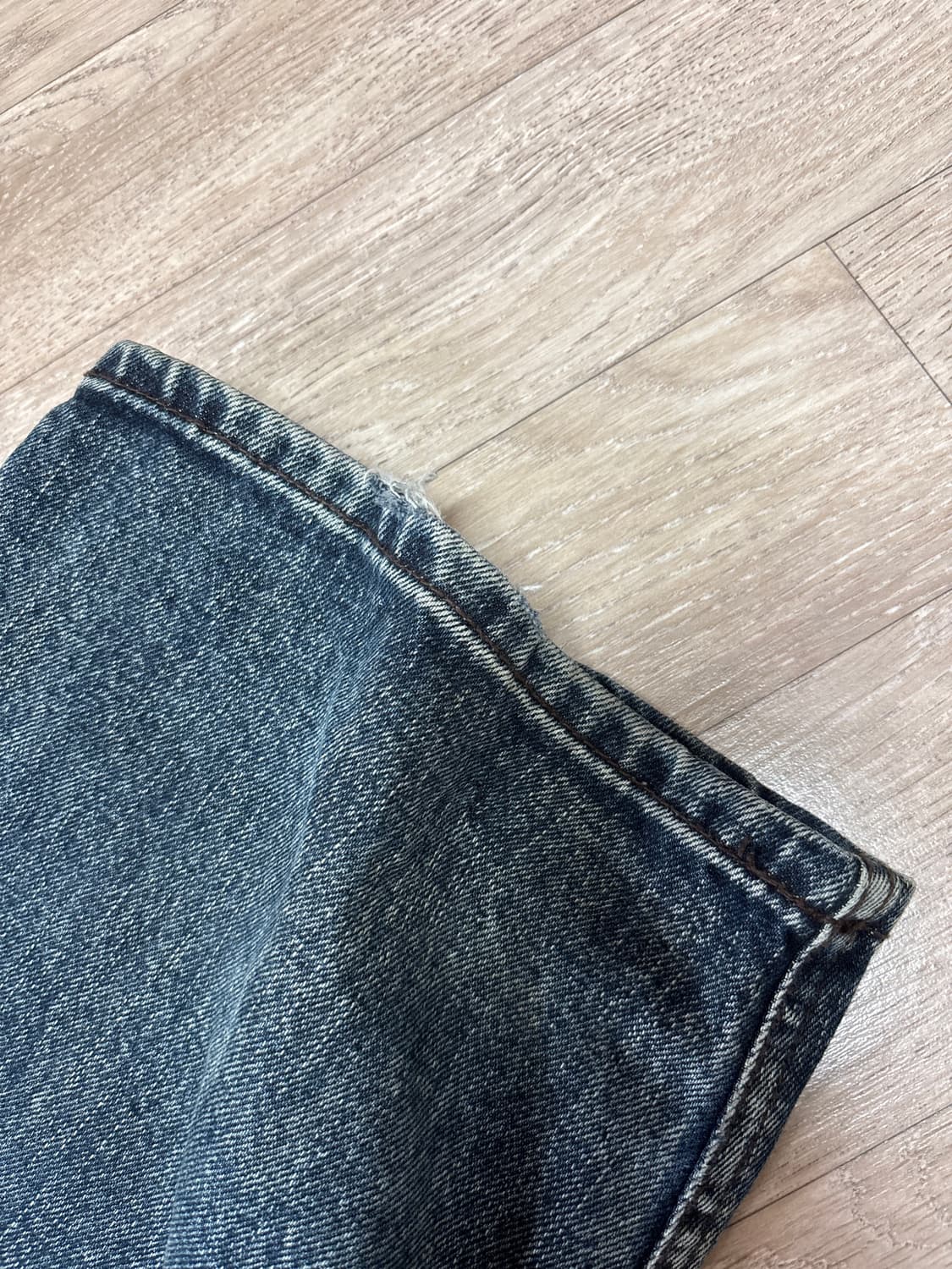 쓰리타임즈 balloon baggy jeans (deep blue)(S) 상품이미지5