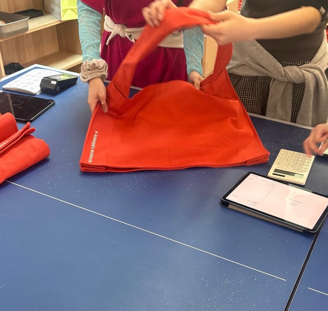 익스트림 캐시미어 캔버스 토트백 새상품 상품이미지2