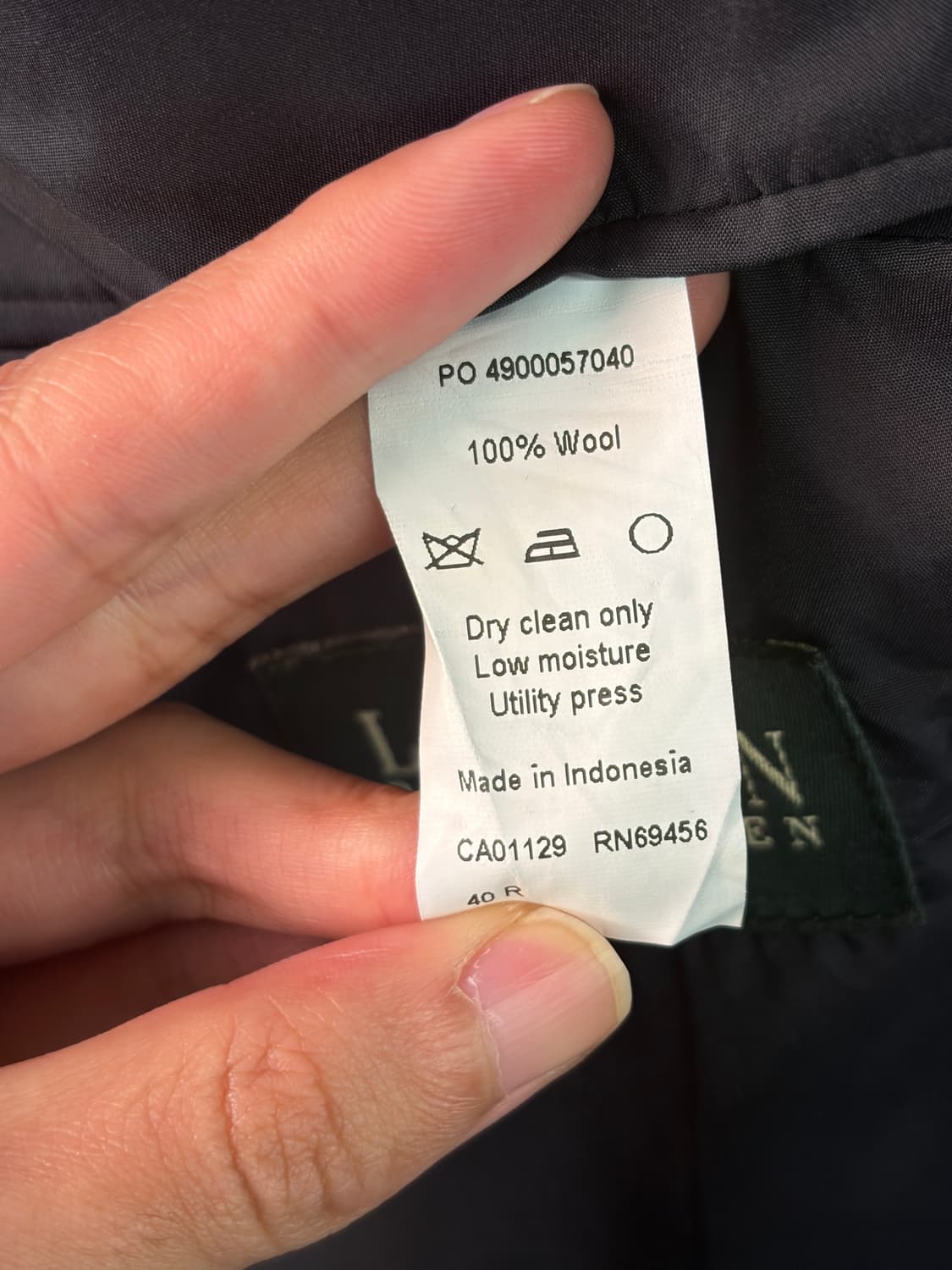 J1 랄프로렌 금장 네이비 블레이저 40R 상품이미지6