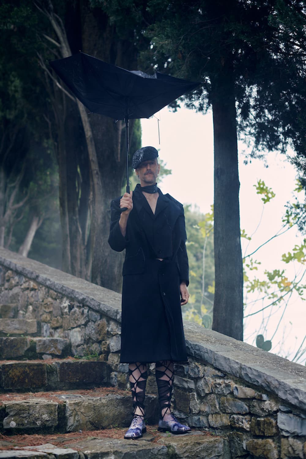 마르지엘라 블랭크 아티저널 실크 롱 스카프 상품이미지4