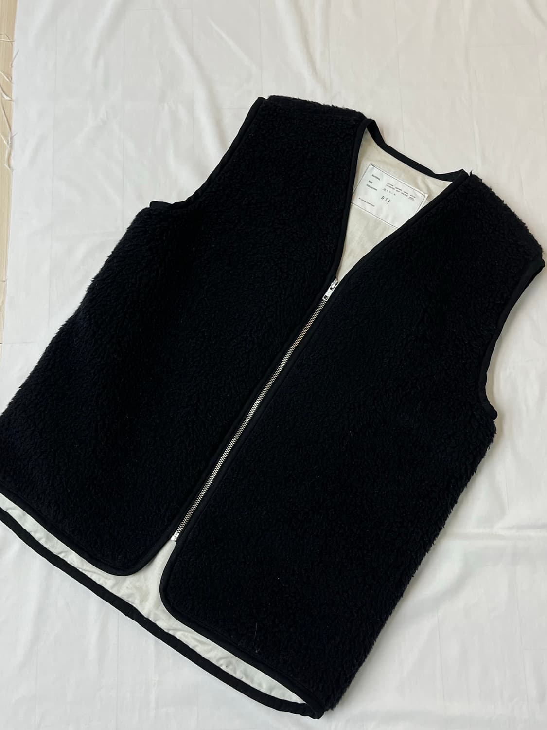 XS) 카미엘포트젠스 플리스 베스트 블랙 상품이미지1