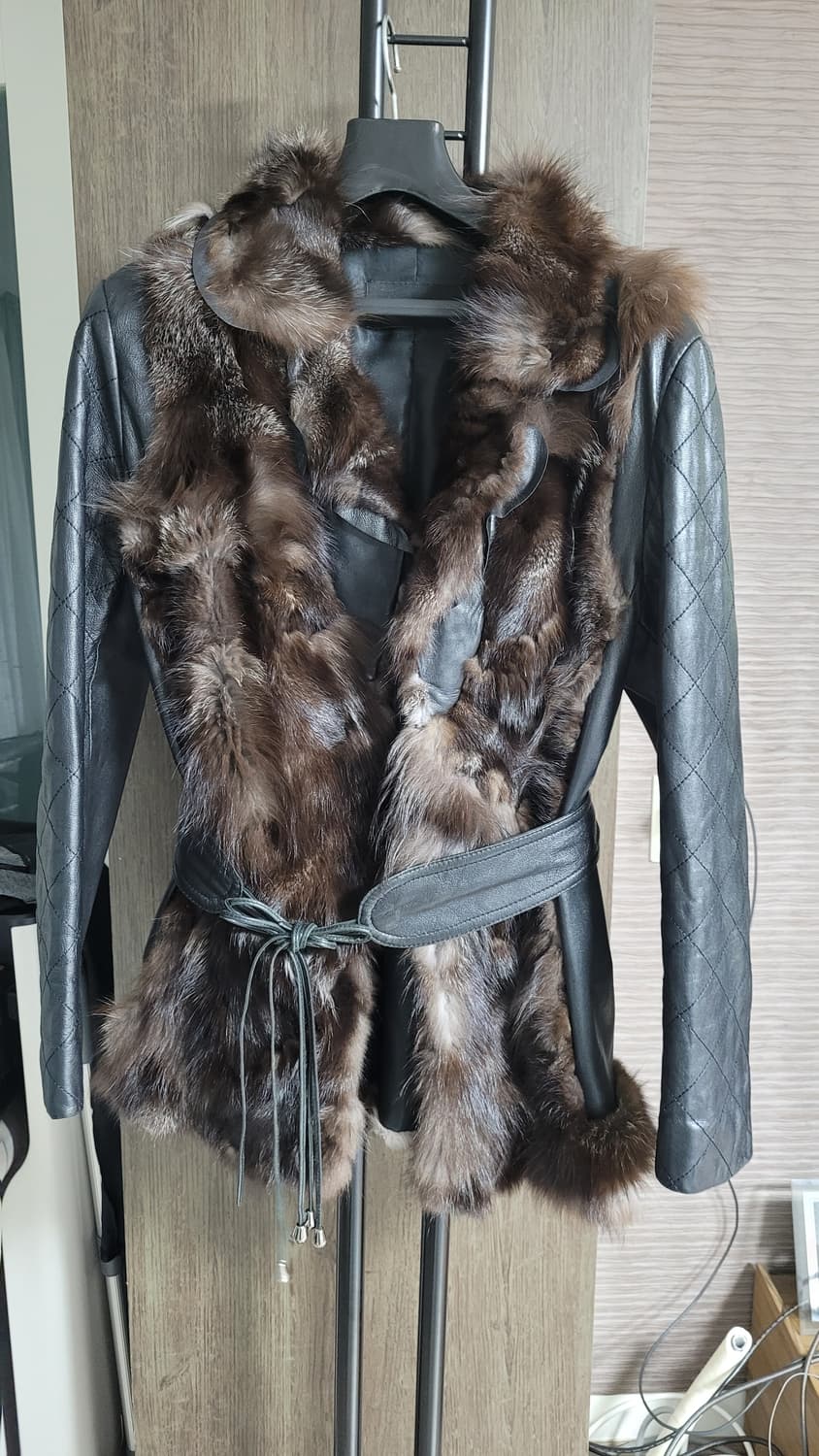 쉬즈미즈  양가죽  리얼폭스 가죽자켓-66사이즈 상품이미지4