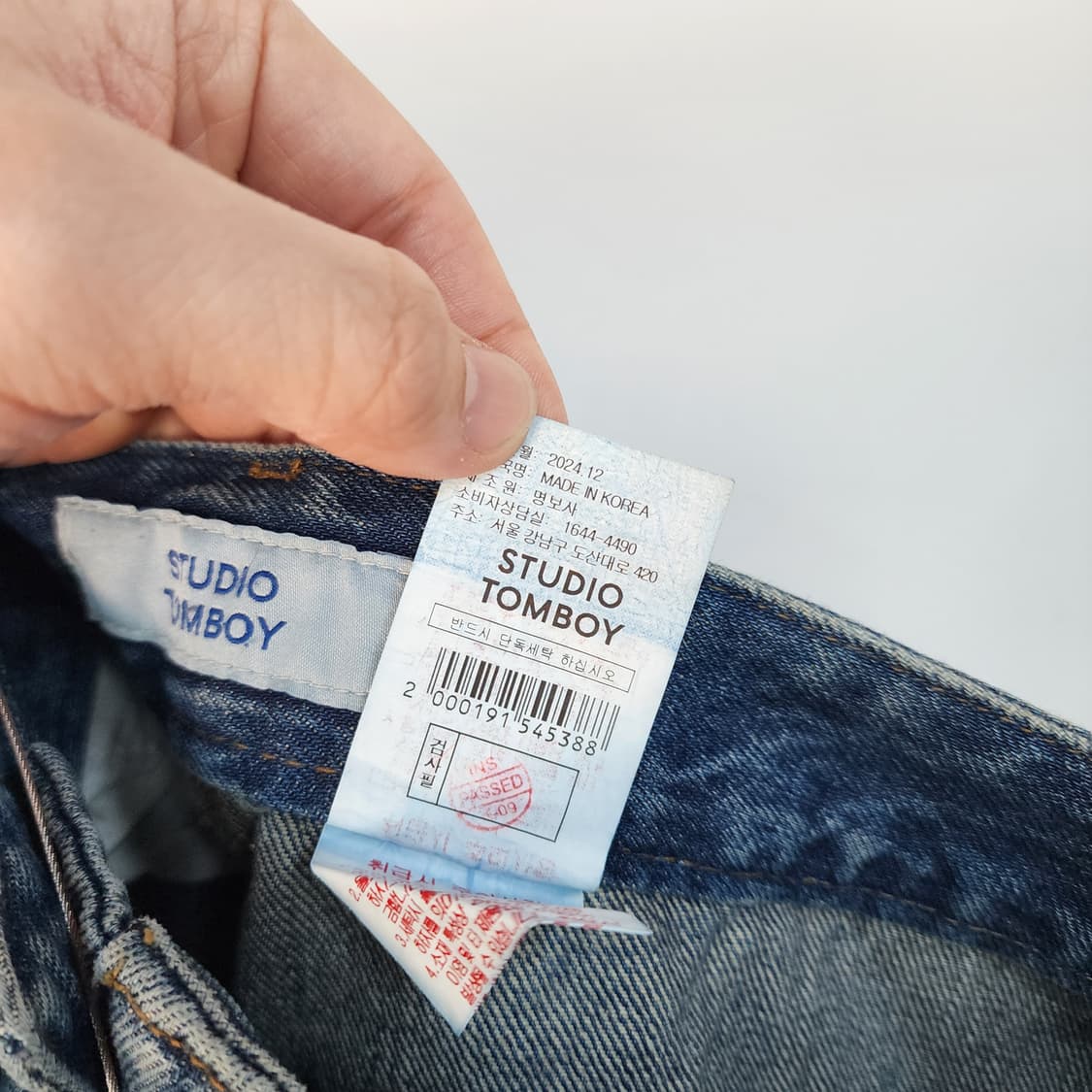 스튜디오 톰보이 데님 반바지 청반바지 컷오프 스타일 상품이미지7