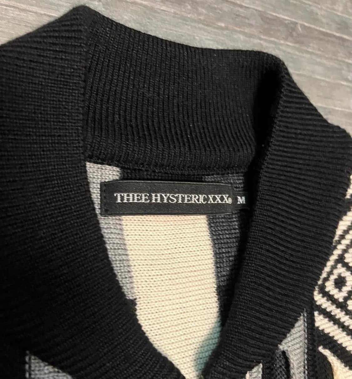 19fw Hysteric Glamour 자카드 니트 집업 상품이미지3