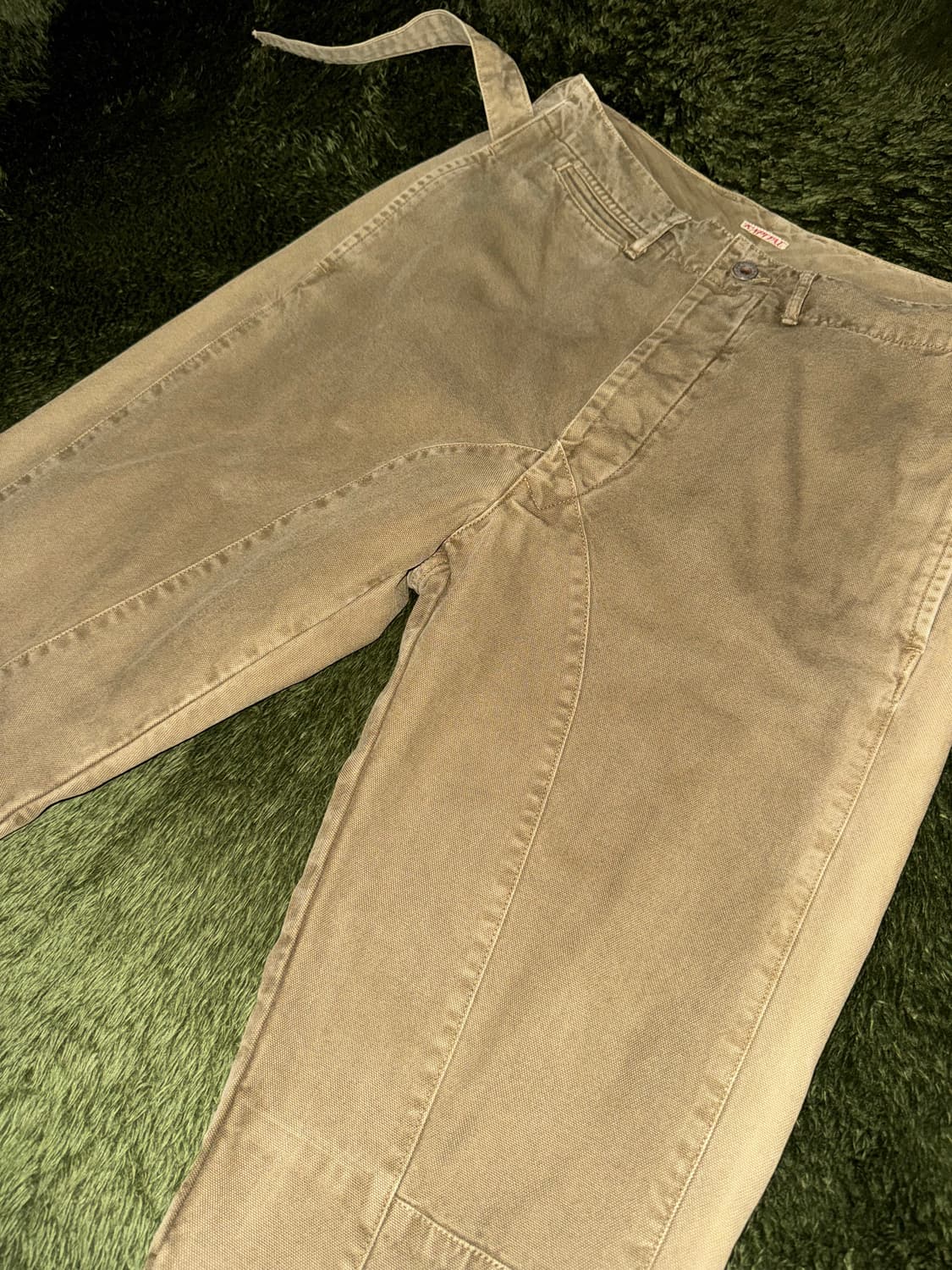 [2] Kapital 캐피탈 스트랩 패널 워시드 헤비 코튼 팬츠 상품이미지4