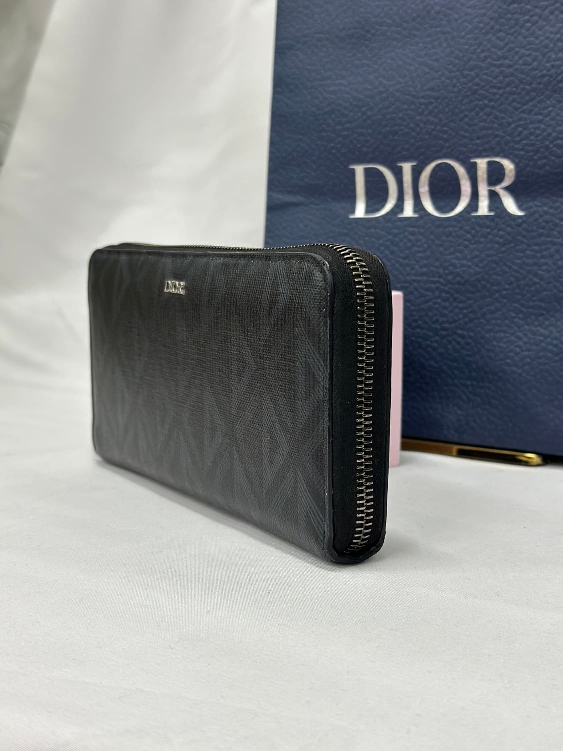 [정품]디올 CD다이아몬드 지퍼돌이지갑 블랙 상품이미지6