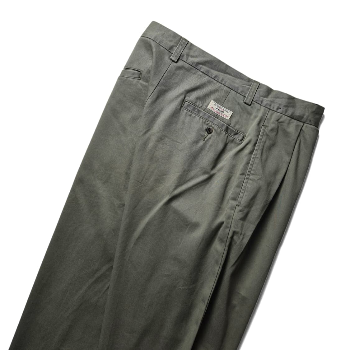 [30x34] 폴로 랄프로렌 00s 투턱 치노팬츠 라이트카키 상품이미지1