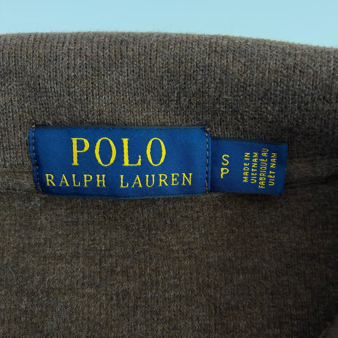 Polo  폴로 랄프로렌 자수 코튼 브라운 반집업 상품이미지4