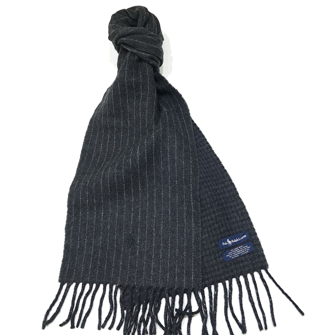 MX560 폴로 90s 이태리판 램스울 핀스트라이프 머플러 목도리 상품이미지2