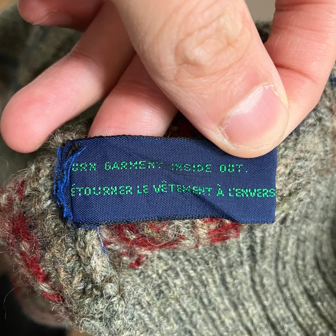 N77 폴로 체크 니트 상품이미지3