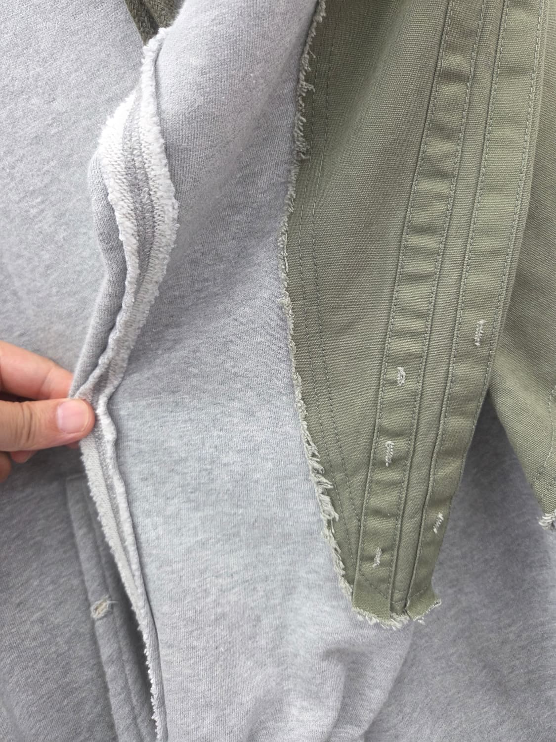 럭키 사토리우스 밀리터리 반집업후드 일본빈티지 상품이미지6