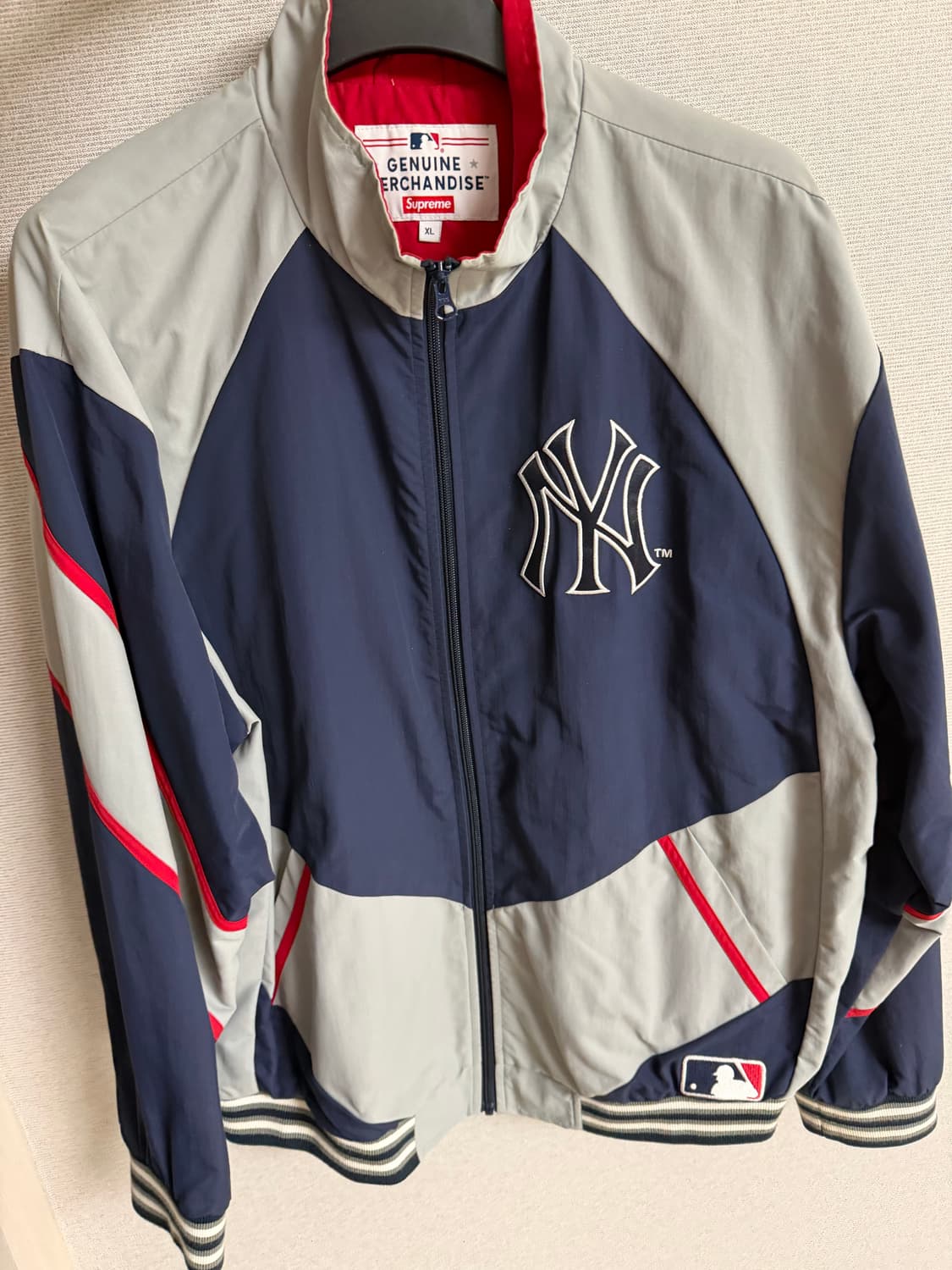 Supreme x yankees 트랙 자켓 Navy 상품이미지2