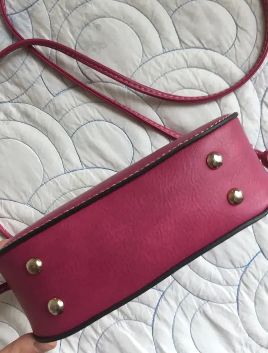 빈티지 핑크 미니 크로스백  상품이미지5