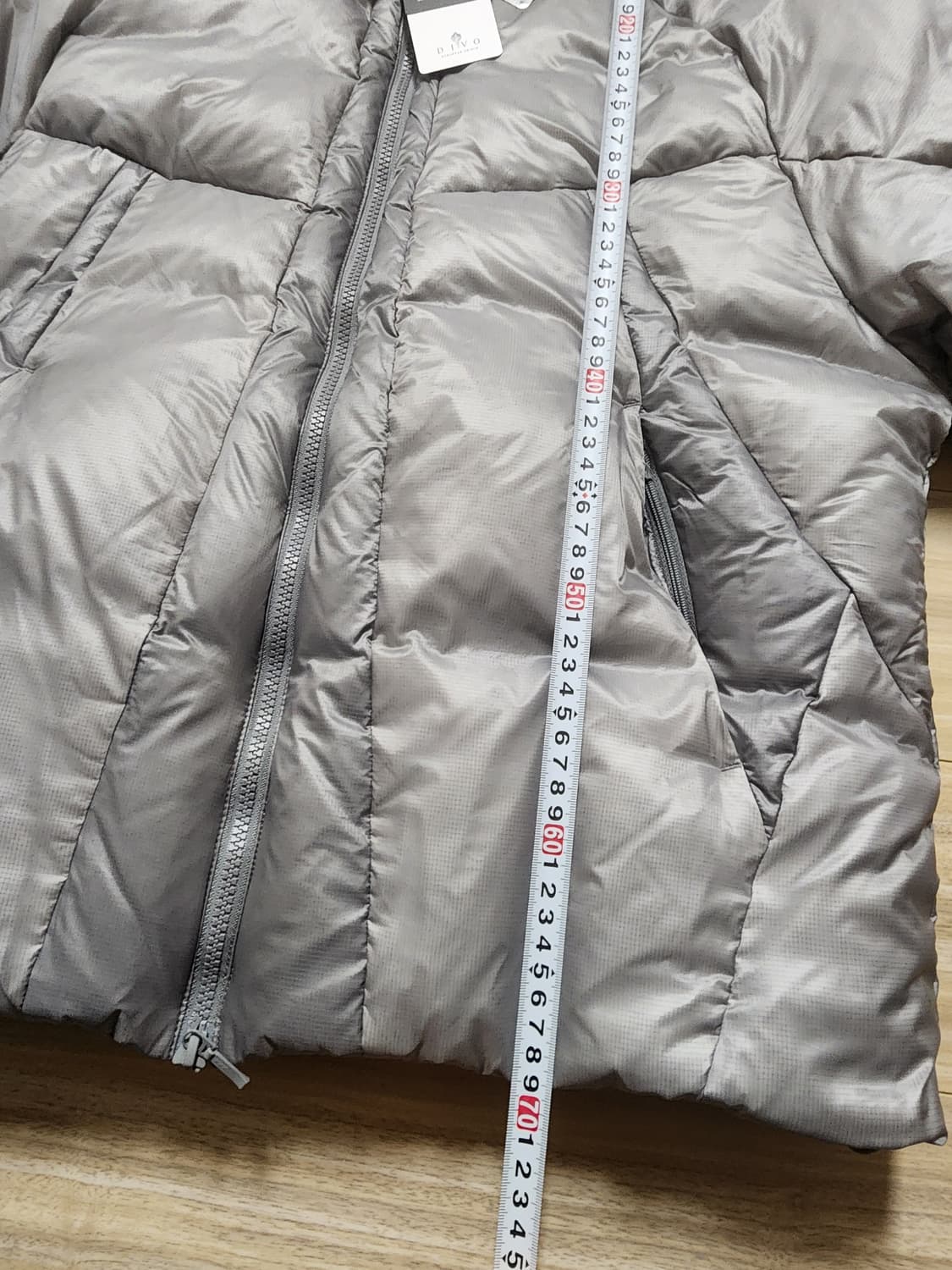 에잇세컨즈립스탑덕다운패딩점퍼L실버 상품이미지8