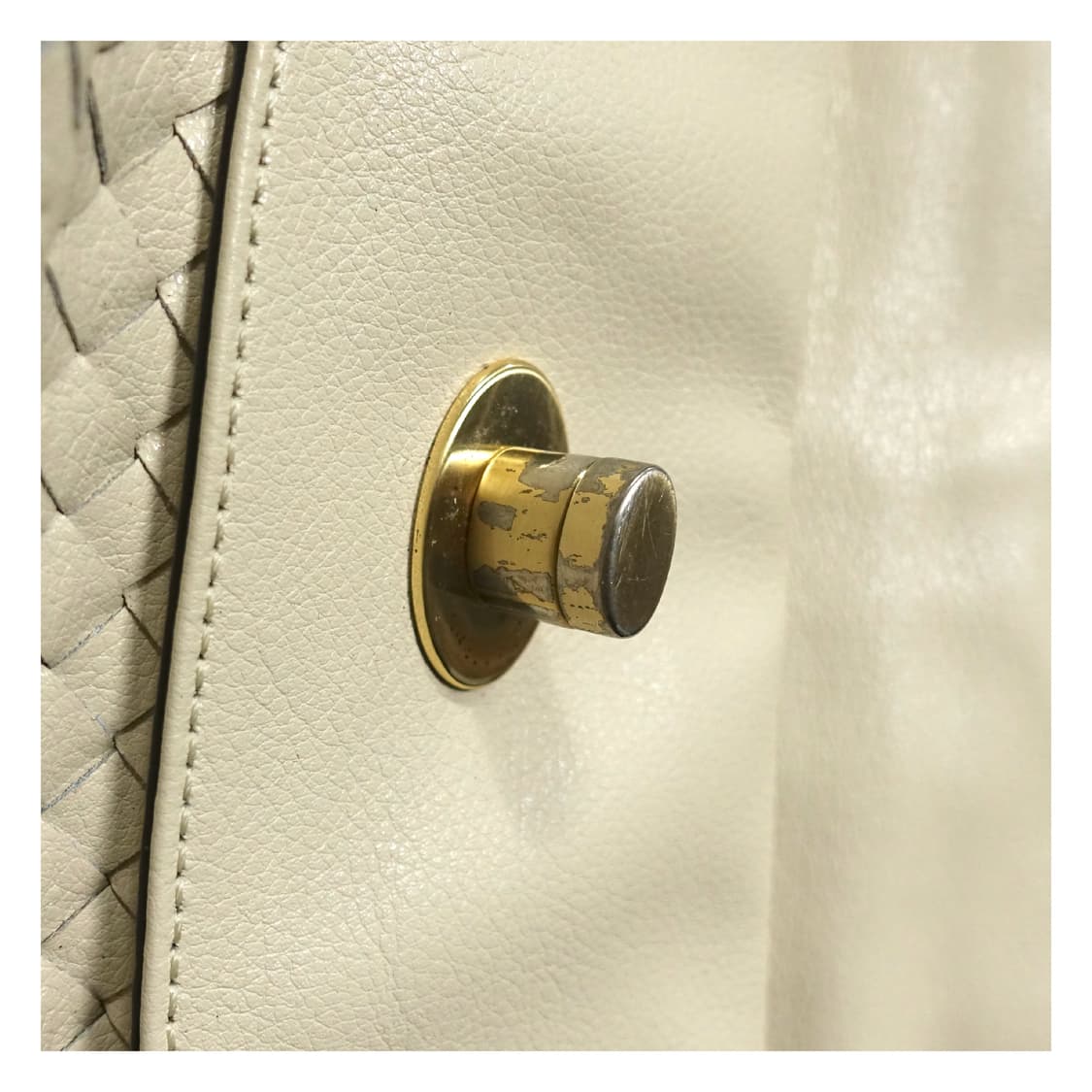 ANNE KLEIN 앤클라인 크림 아이보리 2way 숄더 레더백 상품이미지7