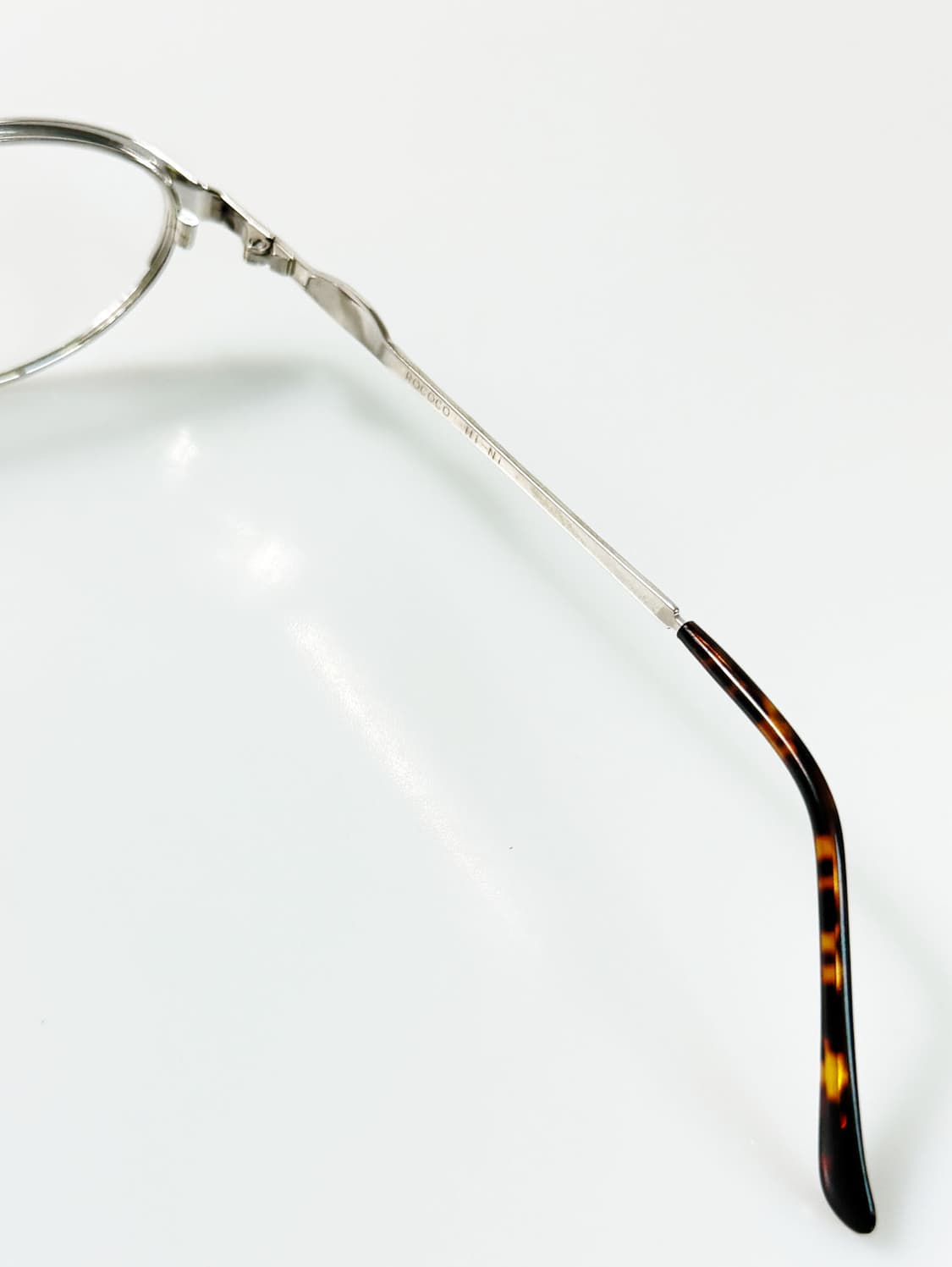 90s ROCOCO 실버 슬림 오벌 프레임 빈티지 안경 상품이미지6